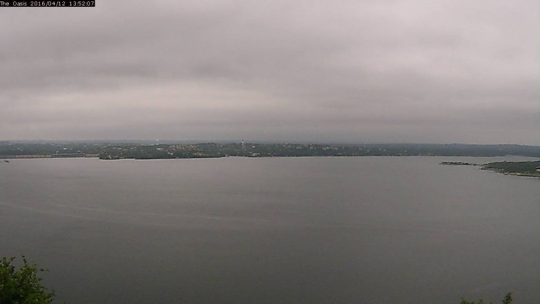 Lake Travis webcam, April 12, 2016 1:00 PM CT