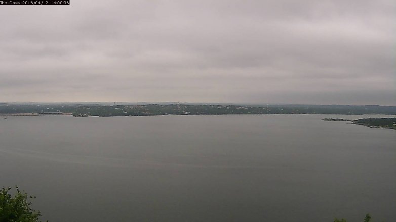 Lake Travis webcam, April 12, 2016 1:05 PM CT