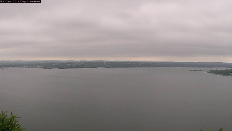 Lake Travis webcam, April 12, 2016 1:45 PM CT