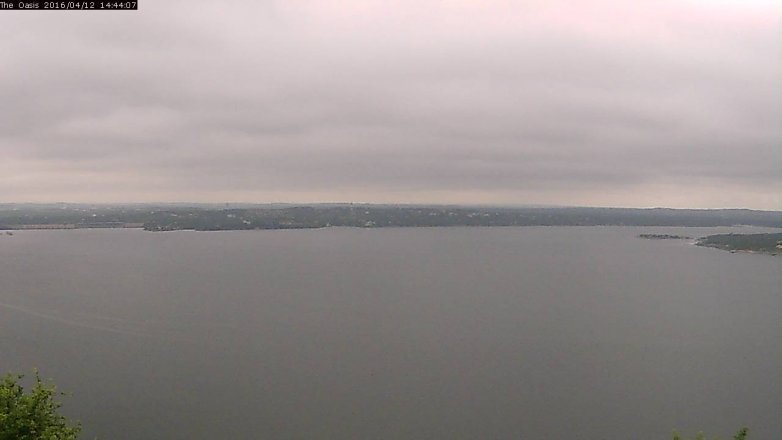 Lake Travis webcam, April 12, 2016 1:50 PM CT