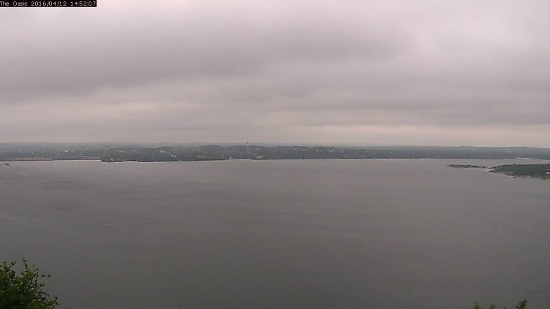 Lake Travis webcam, April 12, 2016 2:00 PM CT