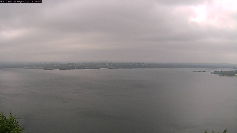 Lake Travis webcam, April 12, 2016 2:30 PM CT