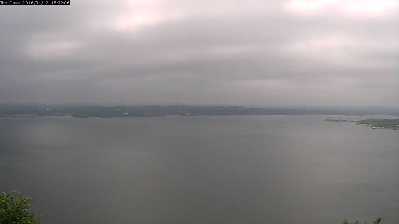 Lake Travis webcam, April 12, 2016 2:40 PM CT