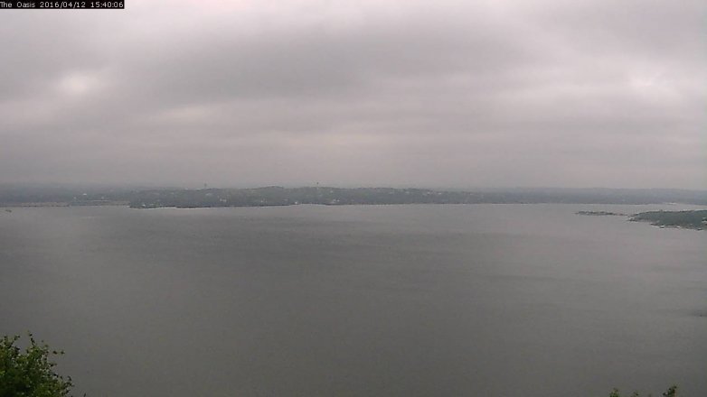 Lake Travis webcam, April 12, 2016 2:45 PM CT