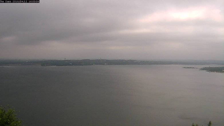 Lake Travis webcam, April 12, 2016 3:05 PM CT