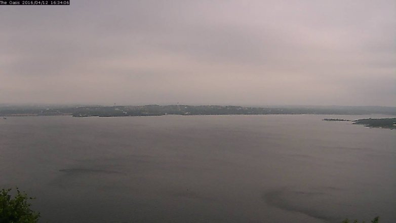 Lake Travis webcam, April 12, 2016 3:40 PM CT