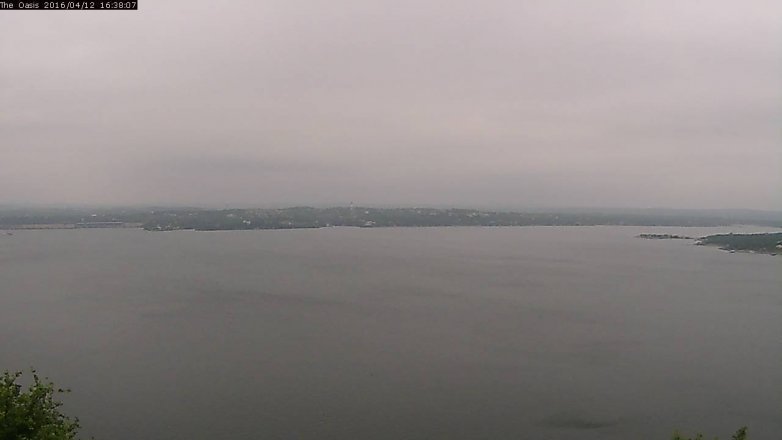 Lake Travis webcam, April 12, 2016 3:45 PM CT