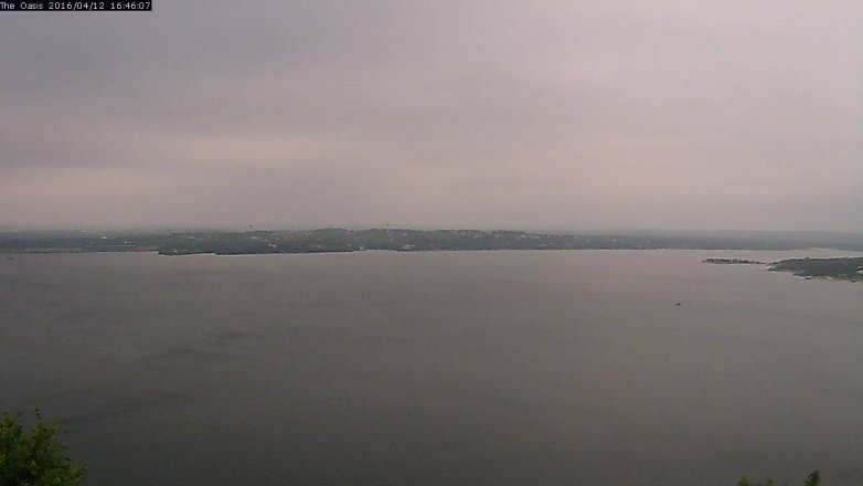 Lake Travis webcam, April 12, 2016 3:50 PM CT