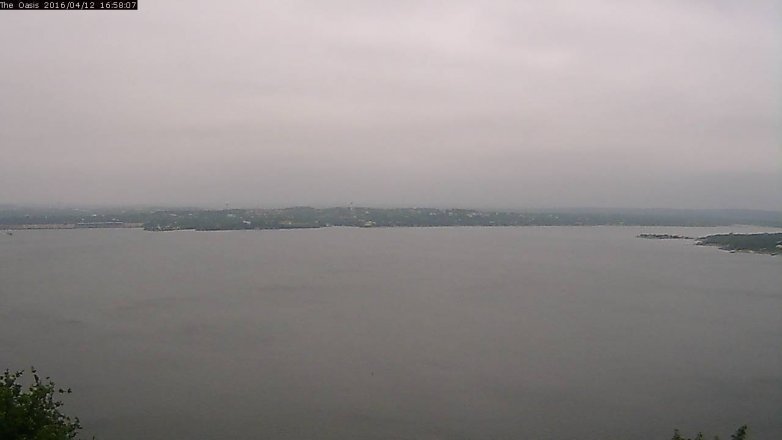 Lake Travis webcam, April 12, 2016 4:05 PM CT