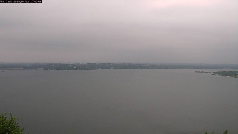 Lake Travis webcam, April 12, 2016 4:10 PM CT