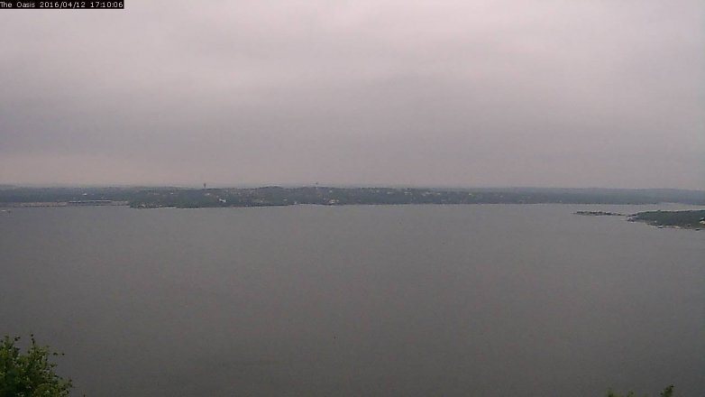 Lake Travis webcam, April 12, 2016 4:15 PM CT