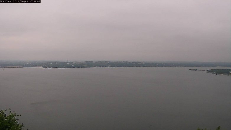 Lake Travis webcam, April 12, 2016 4:45 PM CT
