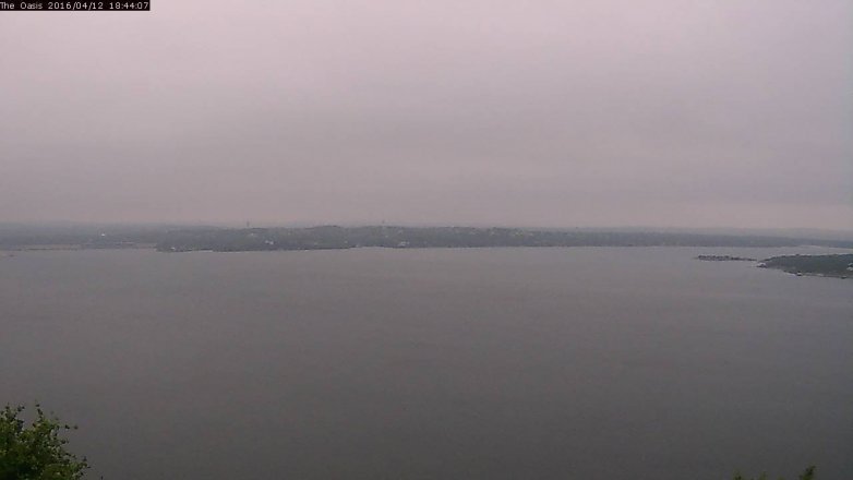 Lake Travis webcam, April 12, 2016 5:50 PM CT