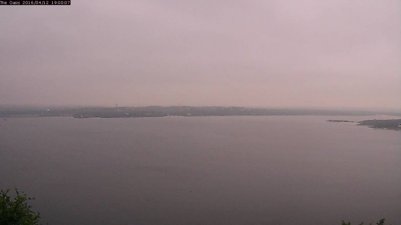 Lake Travis webcam, April 12, 2016 6:05 PM CT