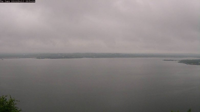 Lake Travis webcam, April 13, 2016 9:00 AM CT
