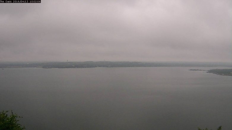 Lake Travis webcam, April 13, 2016 9:10 AM CT