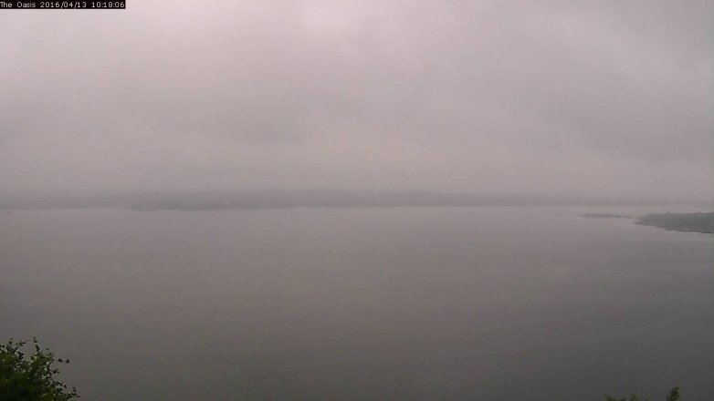 Lake Travis webcam, April 13, 2016 9:25 AM CT