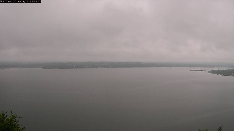Lake Travis webcam, April 13, 2016 11:35 AM CT
