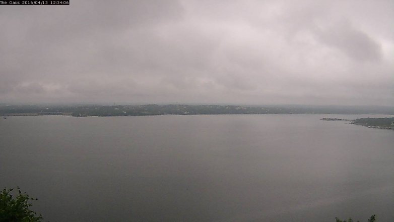 Lake Travis webcam, April 13, 2016 11:40 AM CT