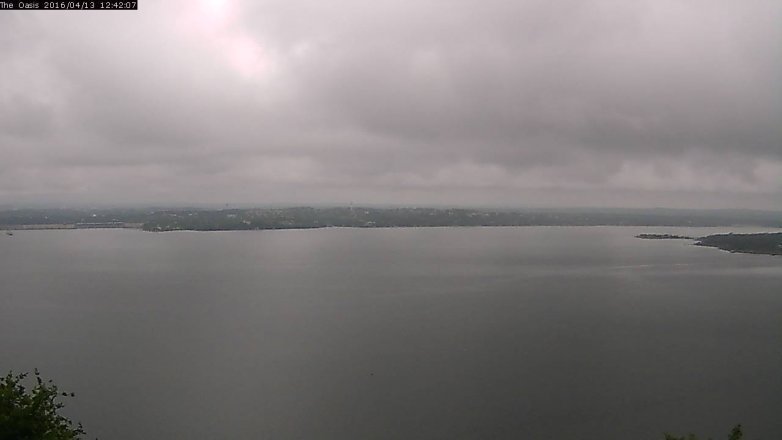 Lake Travis webcam, April 13, 2016 11:50 AM CT
