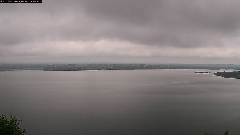 Lake Travis webcam, April 13, 2016 12:15 PM CT
