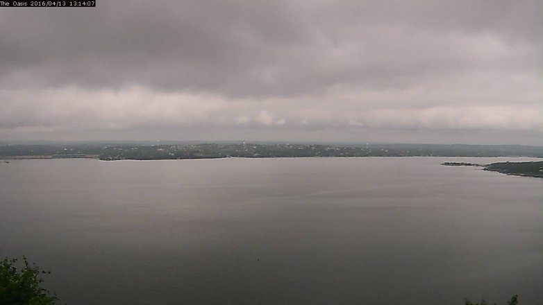 Lake Travis webcam, April 13, 2016 12:20 PM CT