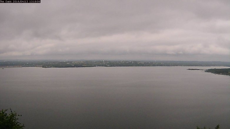 Lake Travis webcam, April 13, 2016 12:25 PM CT