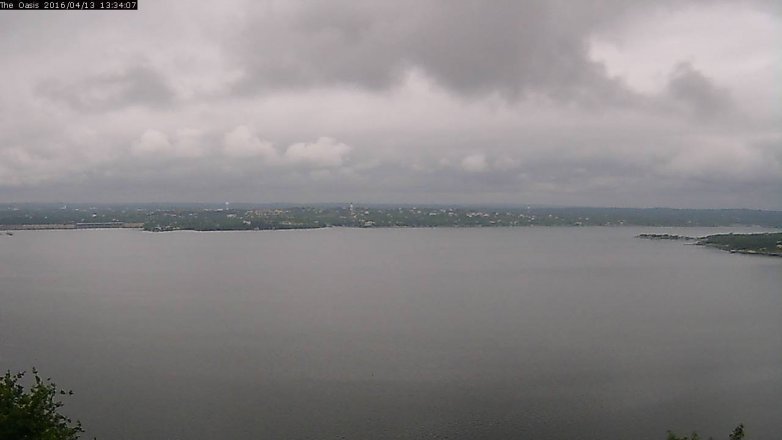 Lake Travis webcam, April 13, 2016 12:40 PM CT