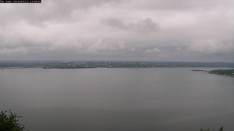 Lake Travis webcam, April 13, 2016 12:45 PM CT