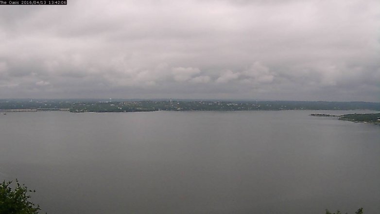 Lake Travis webcam, April 13, 2016 12:50 PM CT