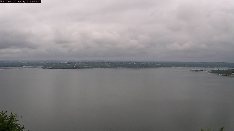 Lake Travis webcam, April 13, 2016 12:55 PM CT