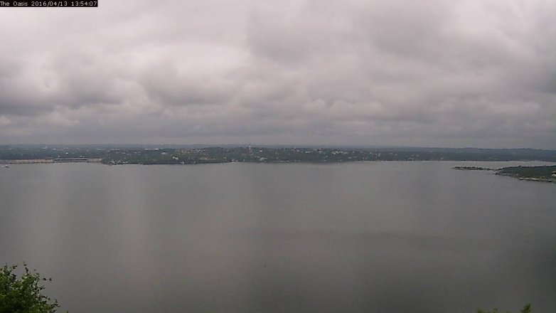 Lake Travis webcam, April 13, 2016 1:00 PM CT
