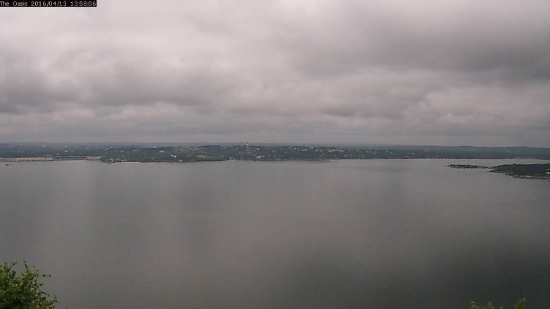 Lake Travis webcam, April 13, 2016 1:05 PM CT