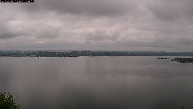Lake Travis webcam, April 13, 2016 1:15 PM CT