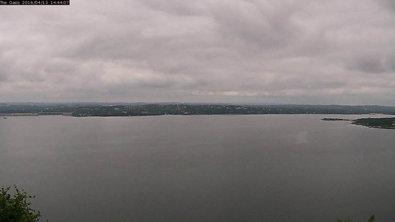 Lake Travis webcam, April 13, 2016 1:50 PM CT
