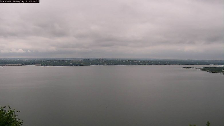 Lake Travis webcam, April 13, 2016 2:30 PM CT