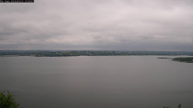 Lake Travis webcam, April 13, 2016 2:45 PM CT