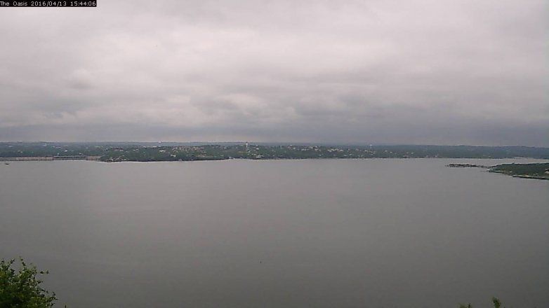 Lake Travis webcam, April 13, 2016 2:50 PM CT