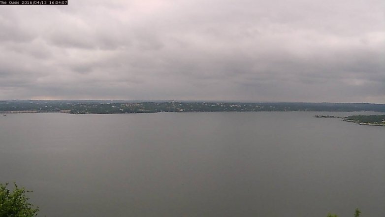 Lake Travis webcam, April 13, 2016 3:10 PM CT