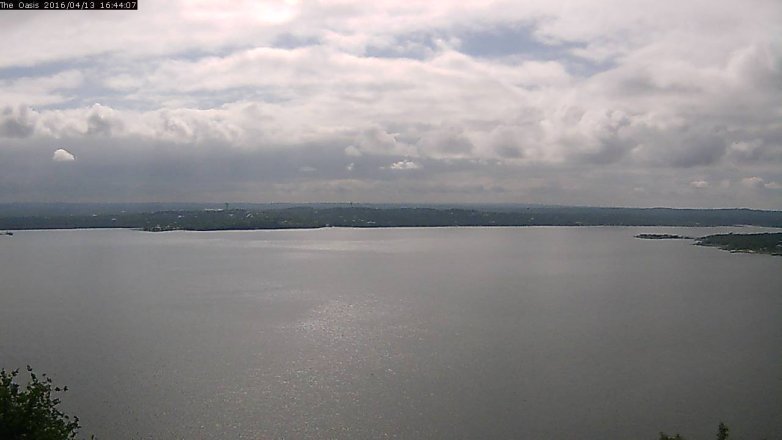 Lake Travis webcam, April 13, 2016 3:50 PM CT