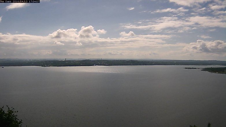 Lake Travis webcam, April 13, 2016 4:10 PM CT