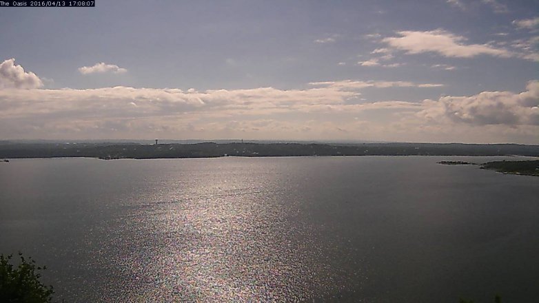 Lake Travis webcam, April 13, 2016 4:15 PM CT