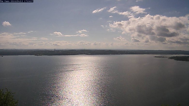 Lake Travis webcam, April 13, 2016 4:30 PM CT
