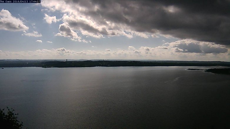 Lake Travis webcam, April 13, 2016 4:50 PM CT