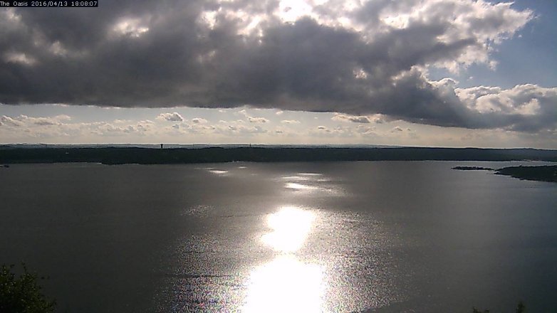 Lake Travis webcam, April 13, 2016 5:15 PM CT