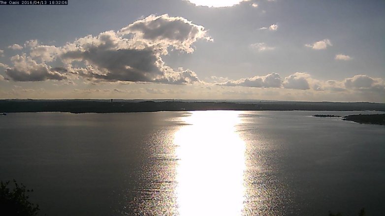 Lake Travis webcam, April 13, 2016 5:40 PM CT