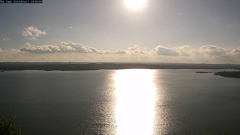Lake Travis webcam, April 13, 2016 5:45 PM CT