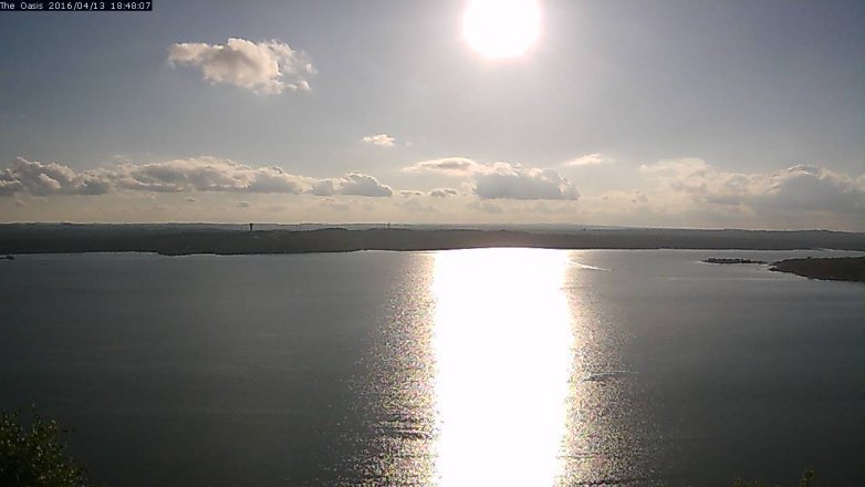 Lake Travis webcam, April 13, 2016 5:55 PM CT