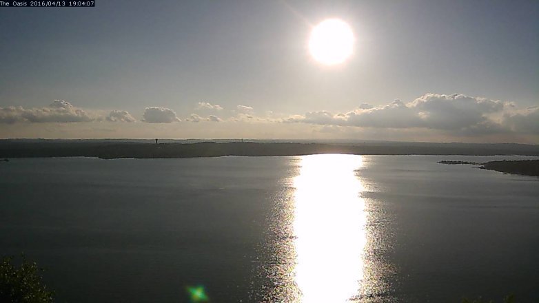 Lake Travis webcam, April 13, 2016 6:10 PM CT