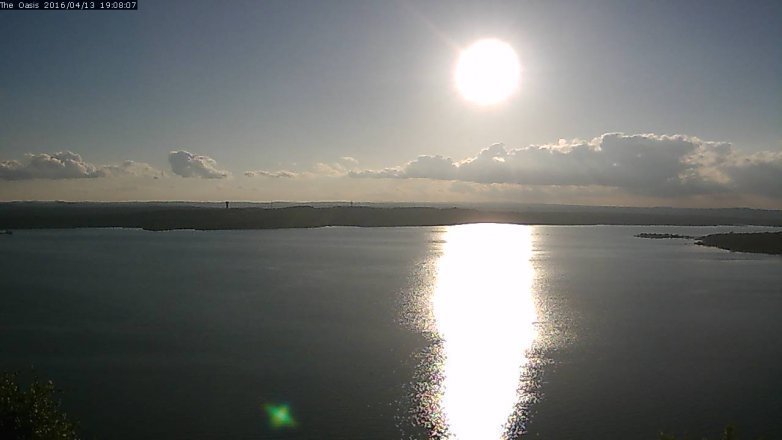 Lake Travis webcam, April 13, 2016 6:15 PM CT